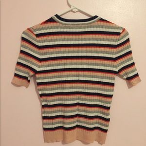 ribbed stripped top
